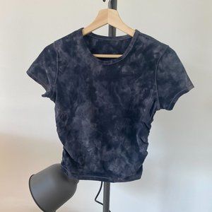 Lululemon - Alight T-shirt - Women's 8 - Diamond Dye Pitch Grey Graphite Grey